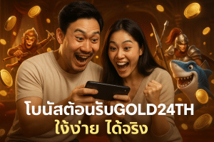 โบนัสต้อนรับ GOLD24TH ใช้ง่าย ได้จริง
